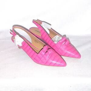 Comfortview Women's Low heel slip on shoes Pink 8M New
